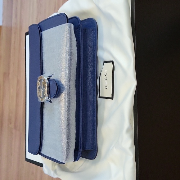 NWT Large Women’s Gucci Interlocking G Leather Bag - Picture 12 of 16